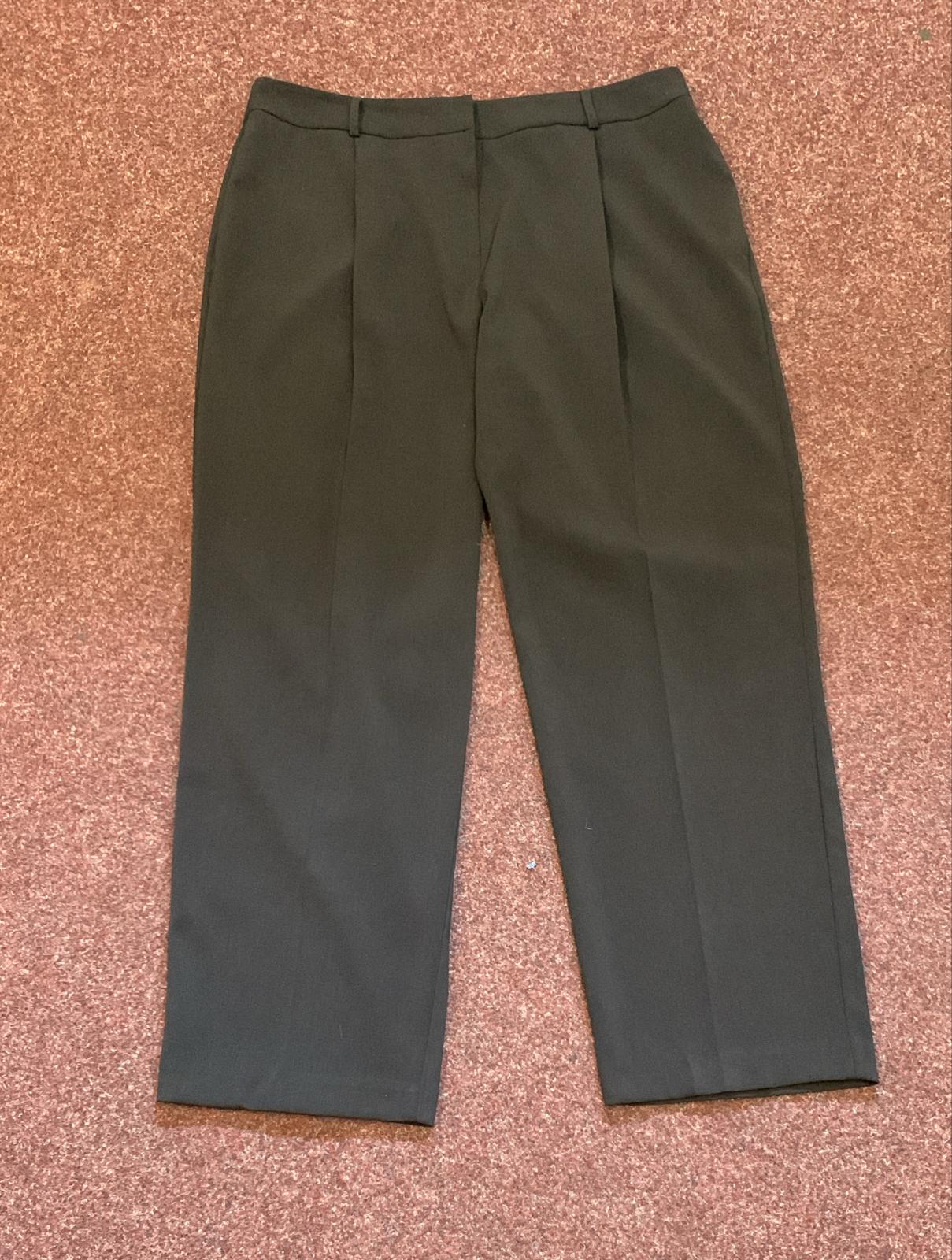 TU Woman Black Smart Tailored Trousers UK 16S Office Workwear