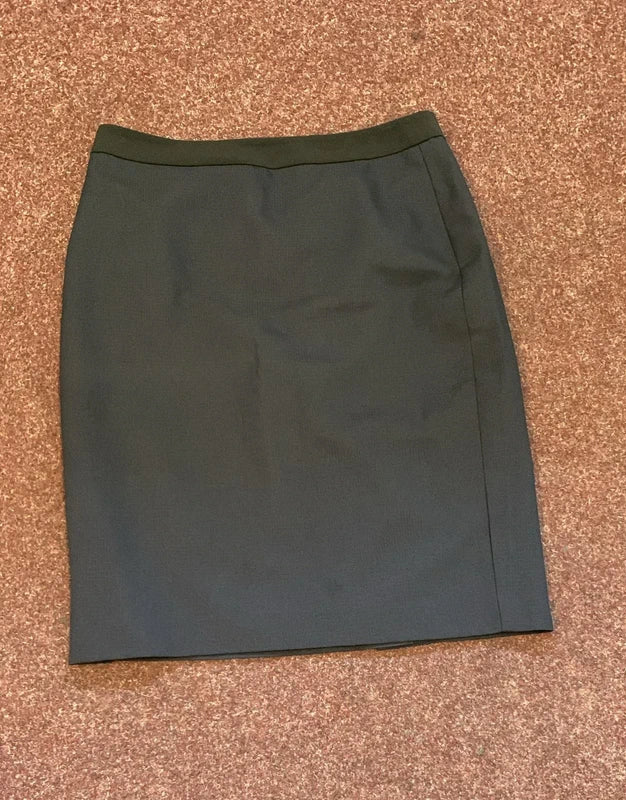 Papaya Navy Pencil Skirt UK 12 Office Work Knee Length