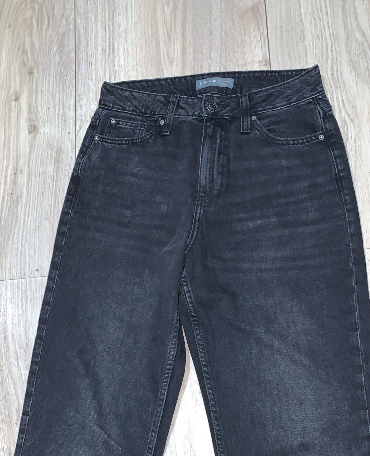 Denim Co Black Washed Wide Leg Jeans UK 8 EU 36