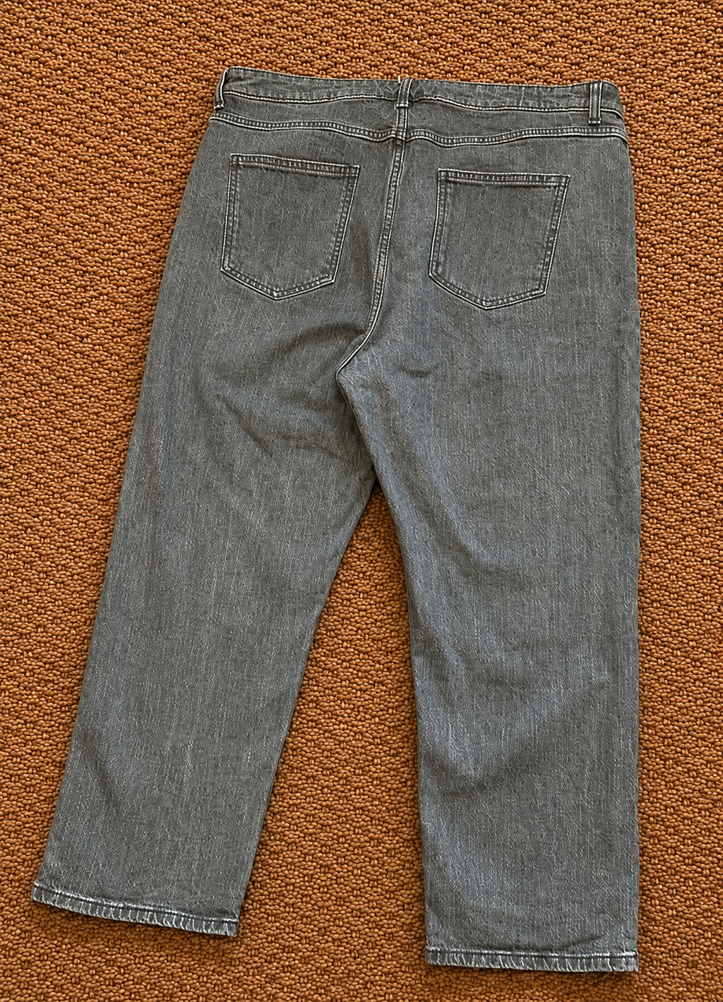 George Skye Charcoal Grey Acid Wash Wide Leg Jeans UK 18
