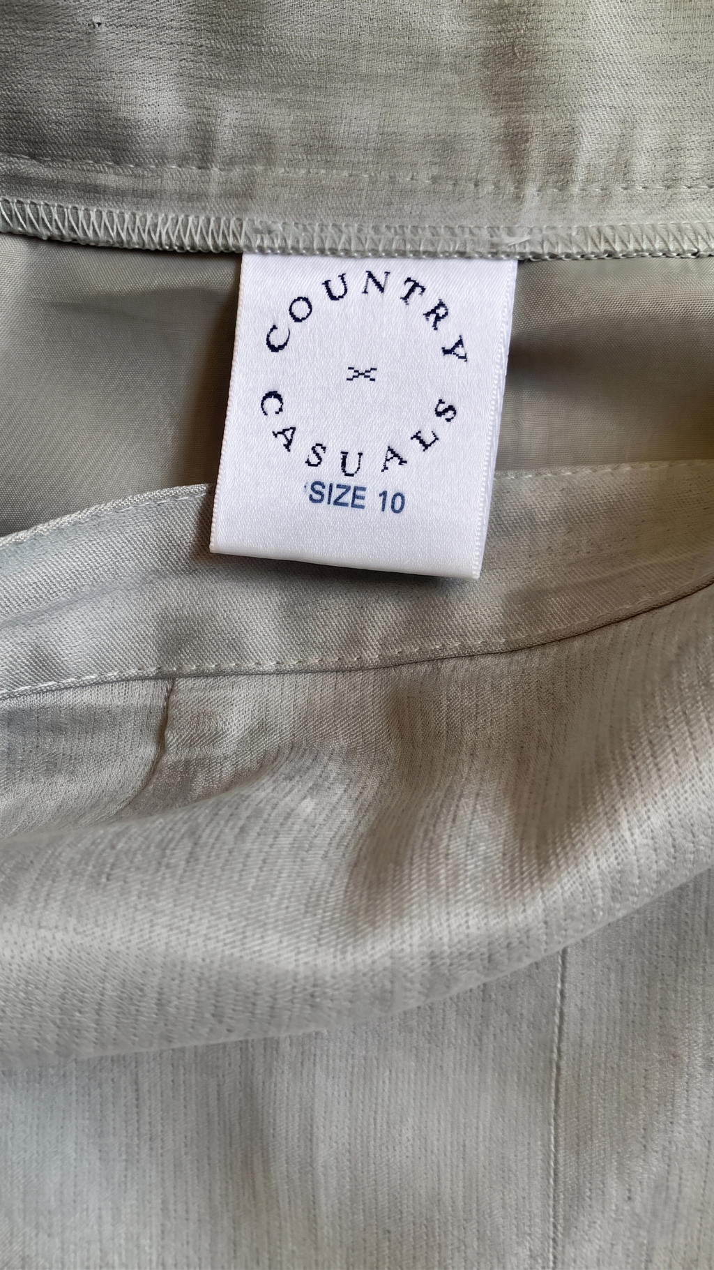 Country Casuals Light Grey Midi Pencil Skirt UK 10