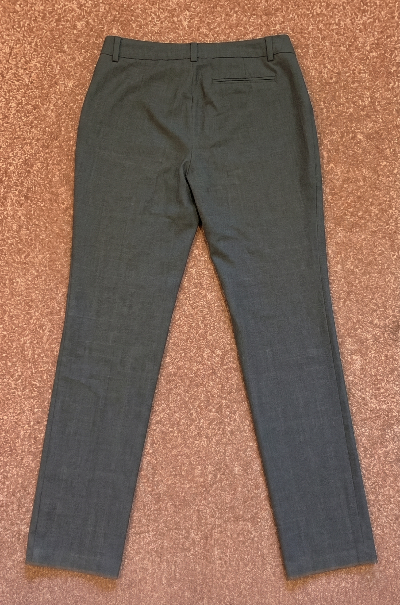 M&S Collection Charcoal Grey Smart Office Trousers UK 8 Long Tailored Workwear