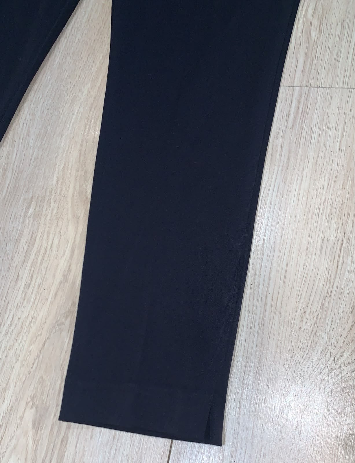 M&S Navy Blue Straight Leg Work Trousers UK 12 Regular