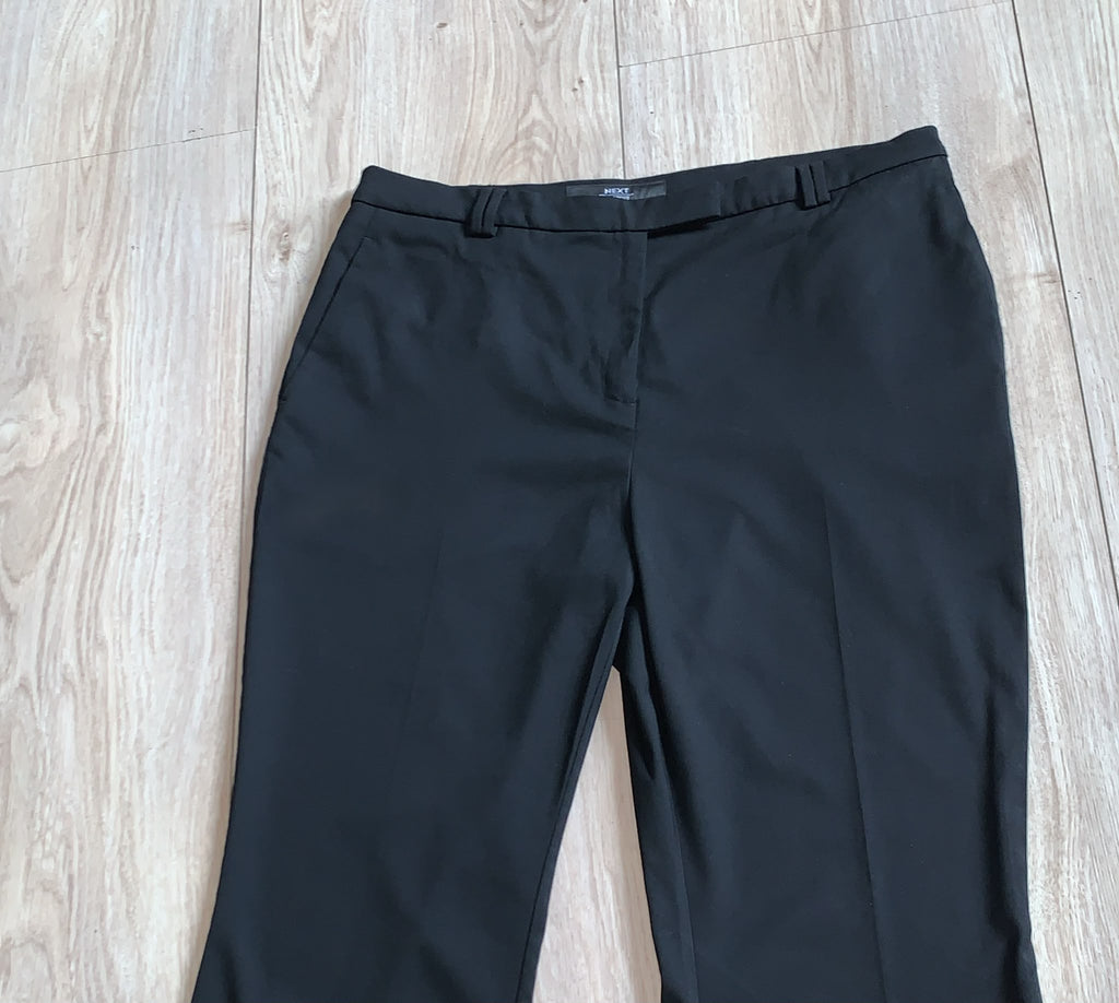 Next Black Bootcut Work Trousers UK 18 Regular