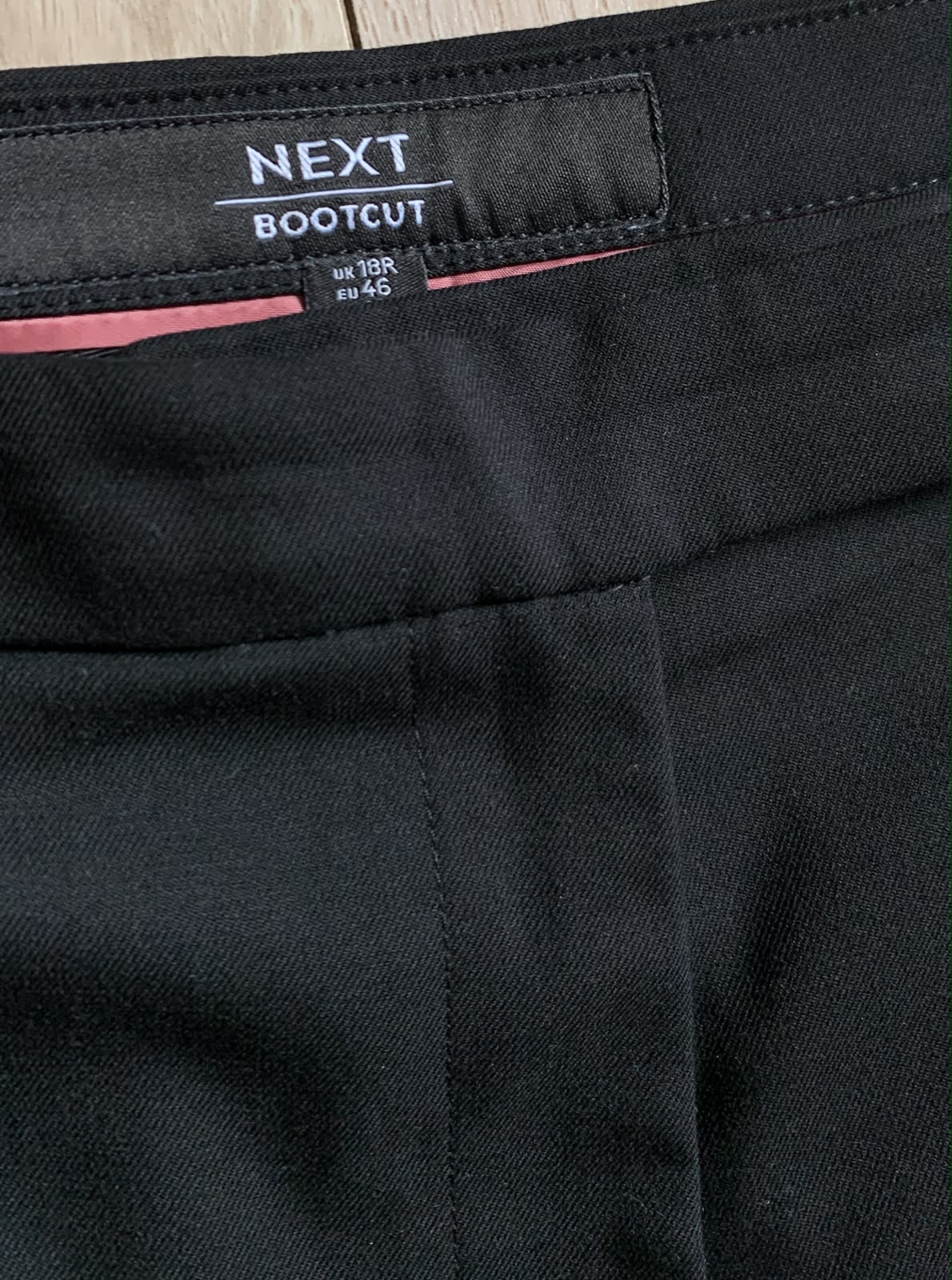 Next Black Bootcut Work Trousers UK 18 Regular